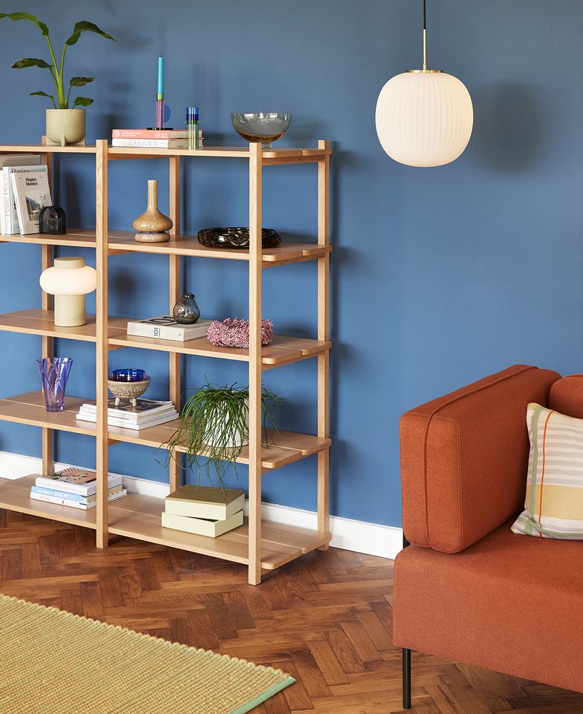 Coffrets et boîtes - Boîte de rangement avec couvercle, MDF/cendres, FSC, brun clair/jaune - HÜBSCH