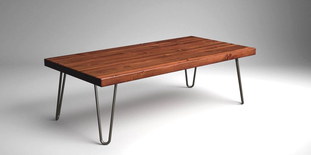 Tables basses - Table basse rustique avec pieds en épingle à cheveux - LIVING MEDITERANEO