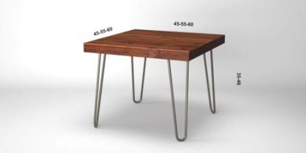 Tables de nuit - Table d'appoint rustique avec pieds en épingle à cheveux - LIVING MEDITERANEO