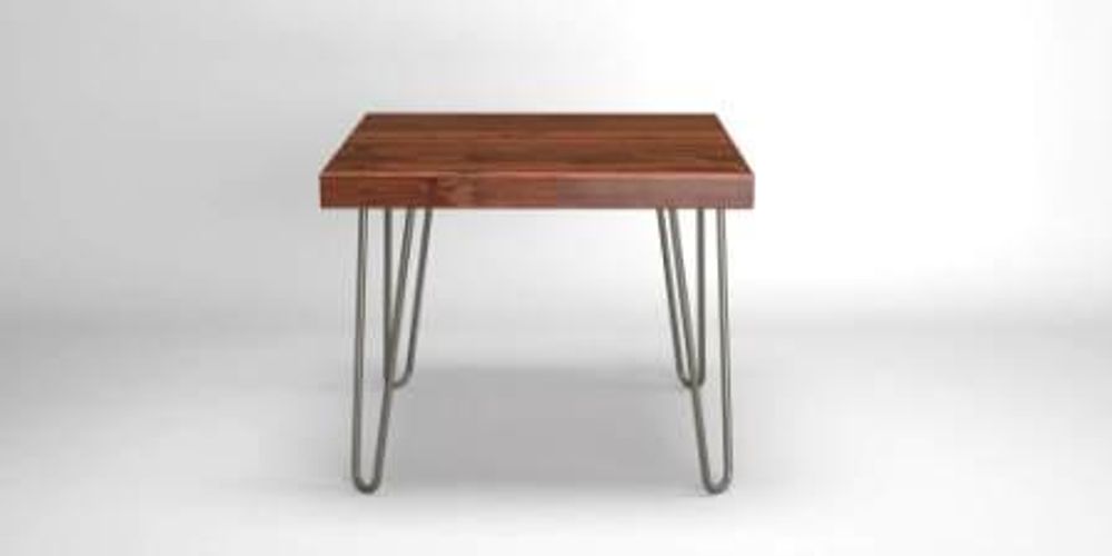 Tables de nuit - Table d'appoint rustique avec pieds en épingle à cheveux - LIVING MEDITERANEO