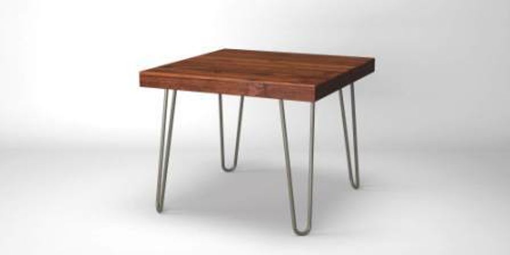 Tables de nuit - Table d'appoint rustique avec pieds en épingle à cheveux - LIVING MEDITERANEO
