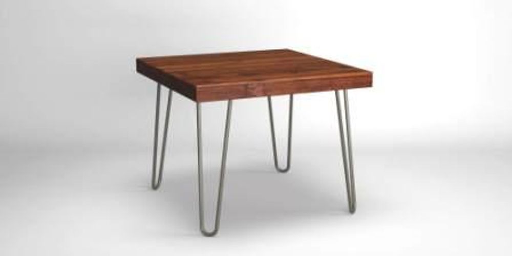 Tables de nuit - Table d'appoint rustique avec pieds en épingle à cheveux - LIVING MEDITERANEO