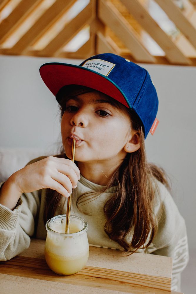 Accessoires enfants - Casquette Daim Navy - HELLO HOSSY®