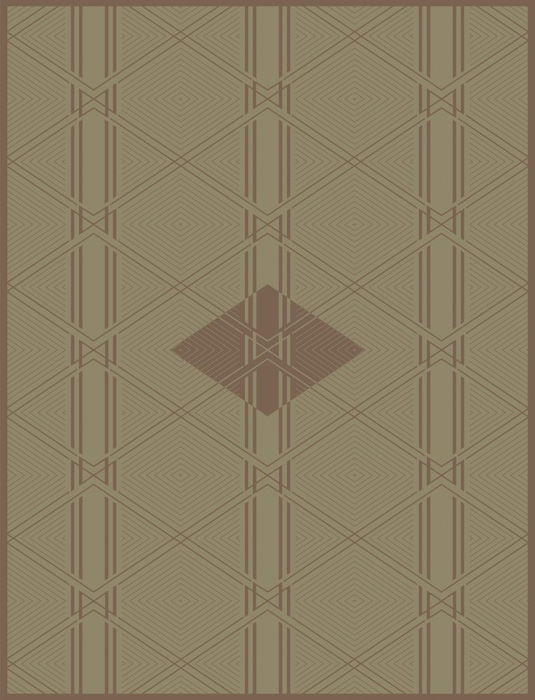 Plaids - Le Plaid Signature Recyclé - Vert de gris / Havane  - LA MAISON DE LA MAILLE