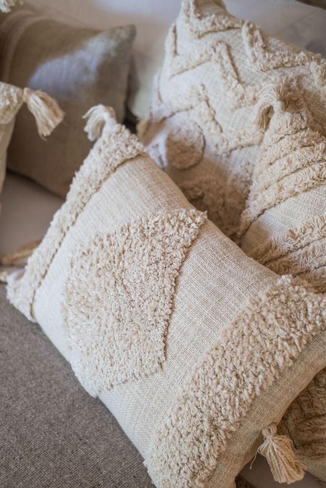 Fabric cushions - Uyuni cotton cushion 45x45 cm AX71179 - ANDREA HOUSE