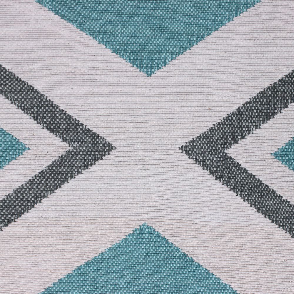 Rugs - Diamond Handwoven Interlocking Tapestry Cotton Rug - OCK POP TOK