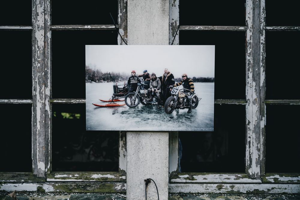 Art photos - Vintage picture Harley - SAILS & RODS