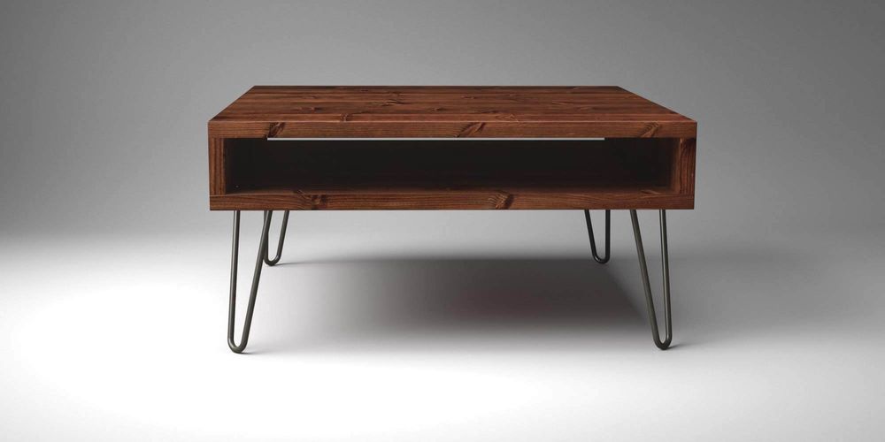 Design objects - Box Coffee Table with Hairpin Legs - LIVING MEDITERANEO