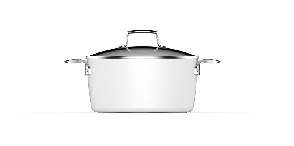 Saucepans - Aubecq - Evergreen White - PLANB STOJO STASHER AUBECQ STEAK CHAMP