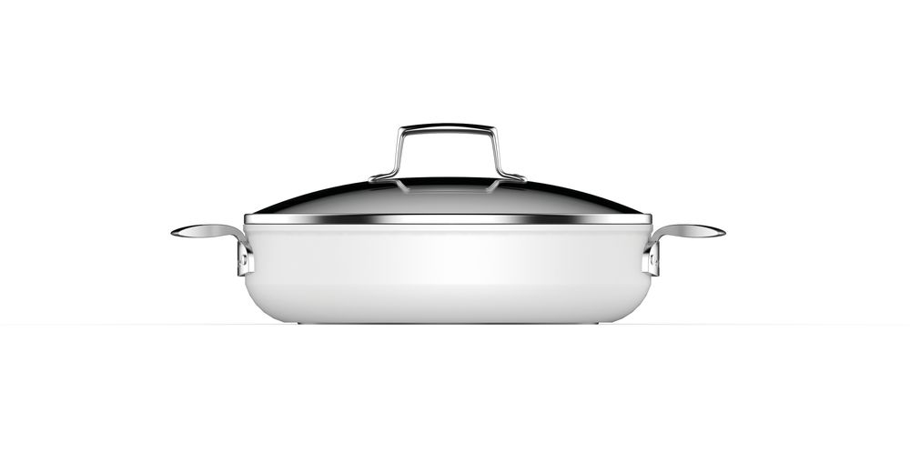Saucepans - Aubecq - Evergreen White - PLANB STOJO STASHER AUBECQ STEAK CHAMP
