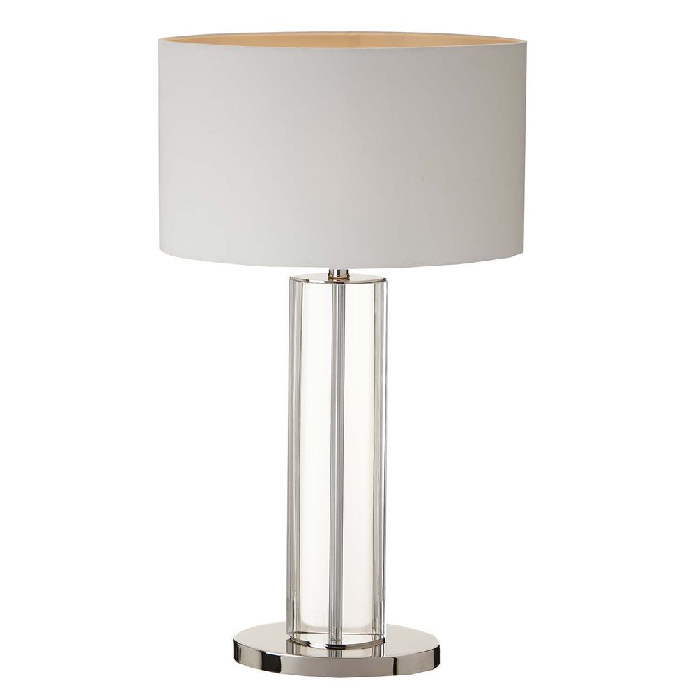Lampes de table - Lampe de table Lisle, grande finition nickelée - RV ASTLEY LTD