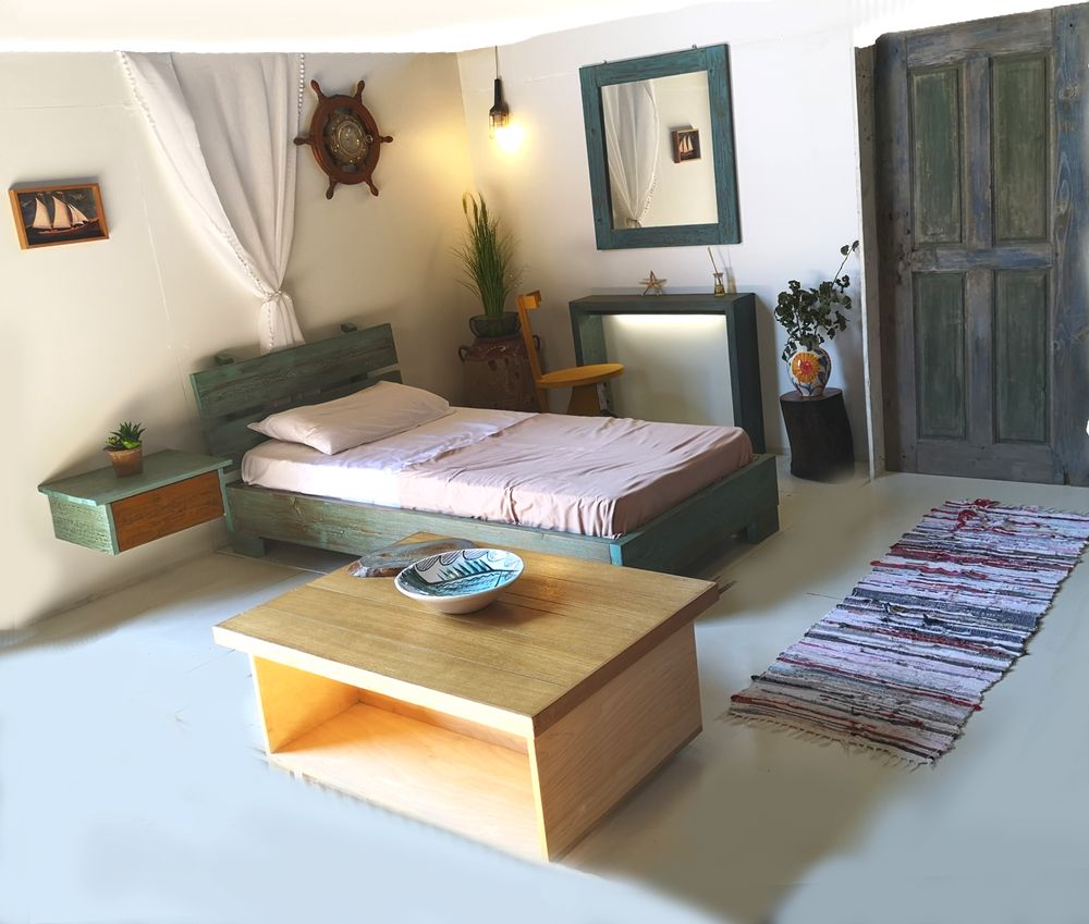 Tables basses - Table basse Plateau en chêne Fisherman B - LIVING MEDITERANEO