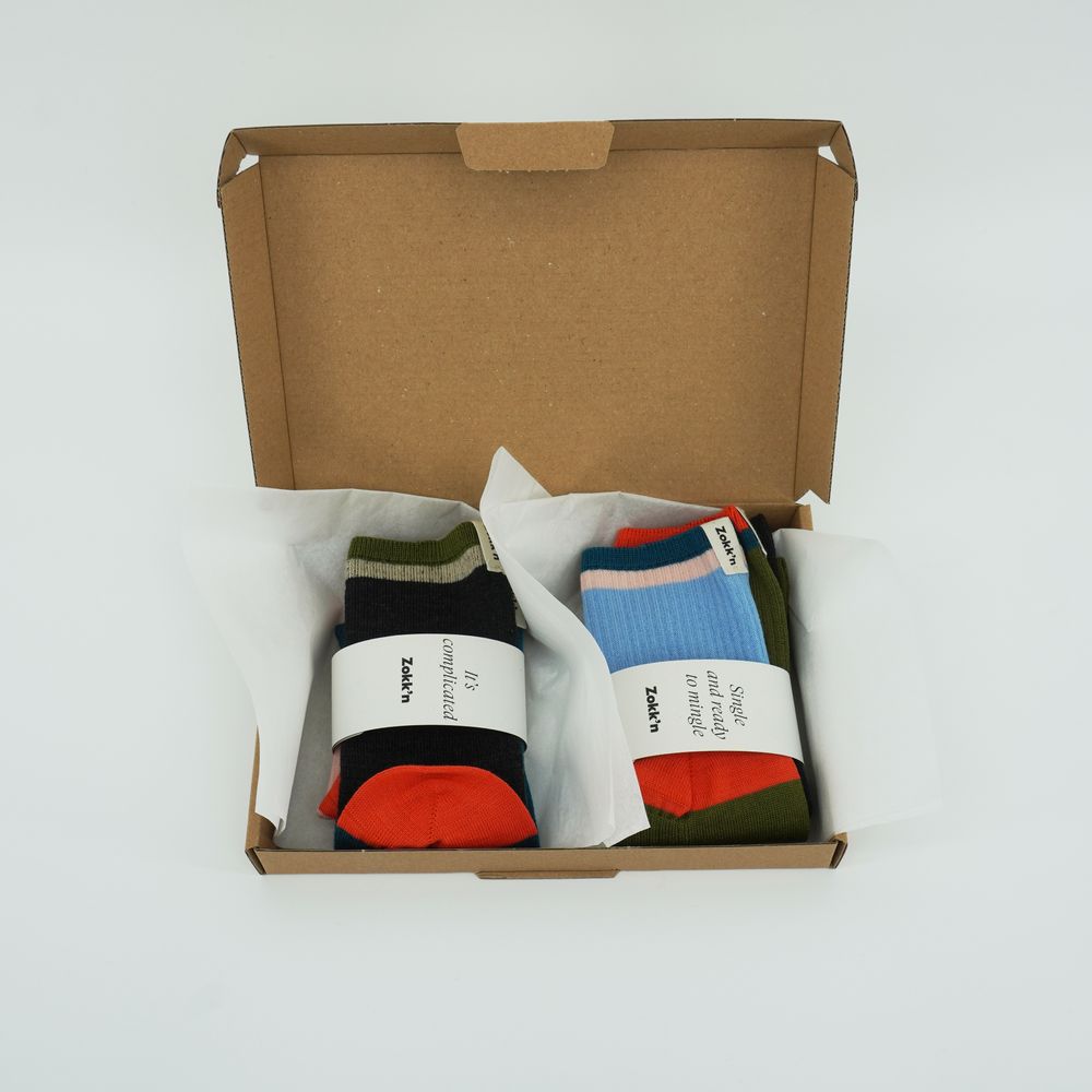 Cadeaux - Sylvain, chaussette à l'unité, unisex, à combiner - ZOKK'N - SINGLE SOCKS