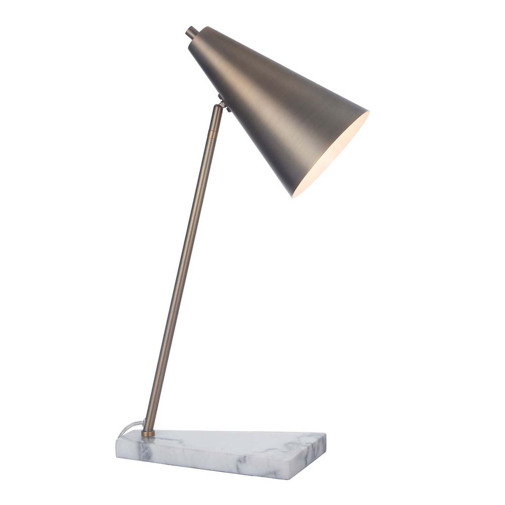Desk lamps - Henley Antique Brass Finish Desk Lamp - RV ASTLEY LTD