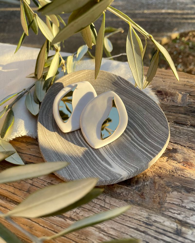 Bijoux - Collection Olea porcelaine et or - JOUR DE MISTRAL