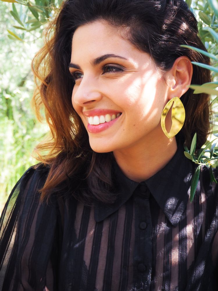 Bijoux - Collection Olea porcelaine et or - JOUR DE MISTRAL