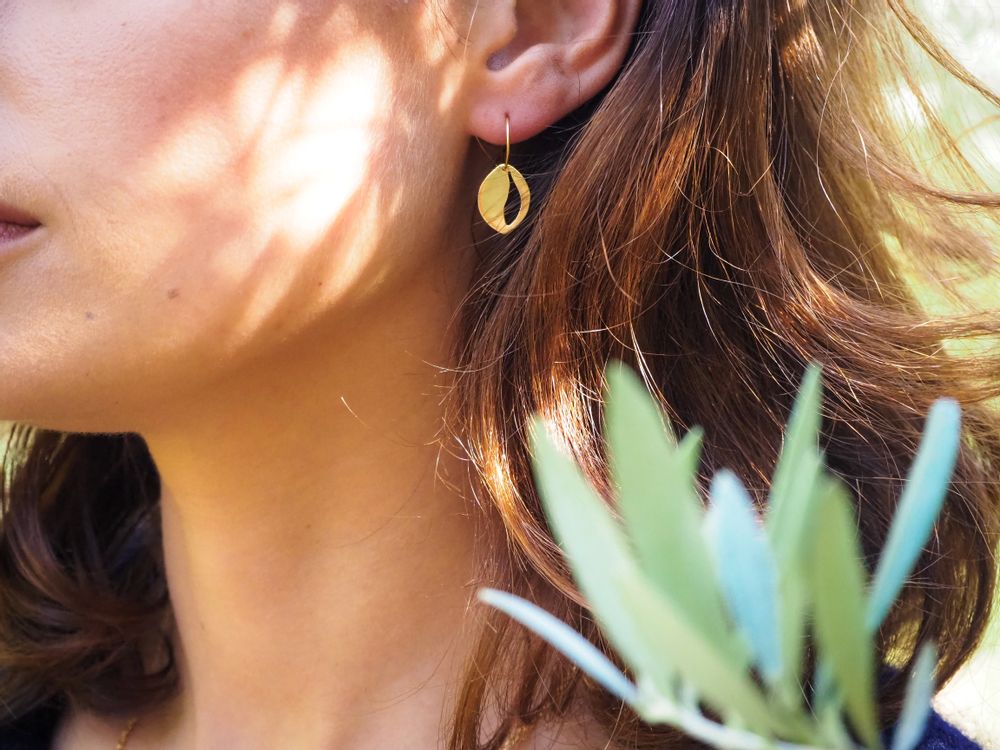 Bijoux - Collection Olea porcelaine et or - JOUR DE MISTRAL