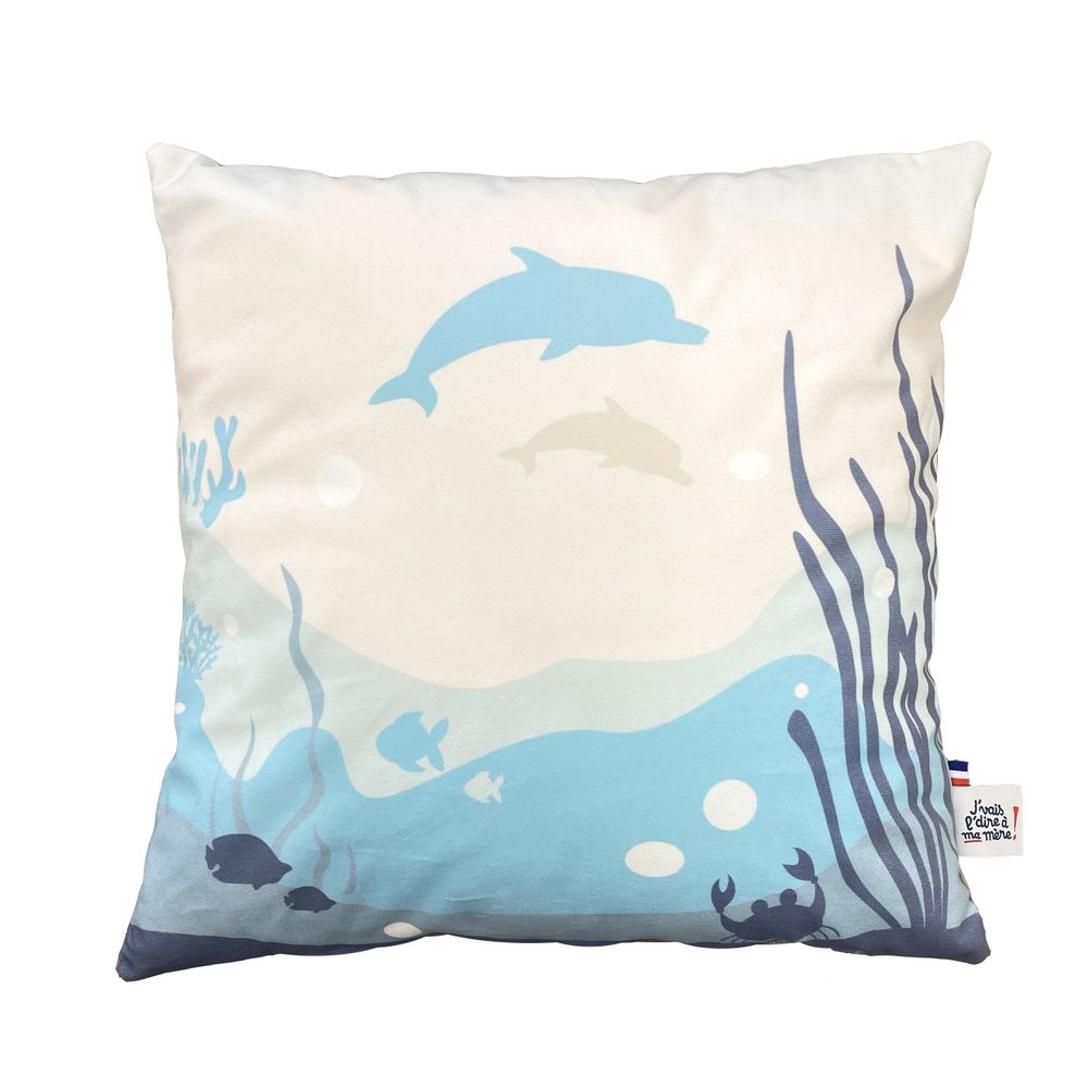 Coussins - Coussin décoratif déhoussable avec coussin intérieur - J'VAIS L'DIRE À MA MÈRE !