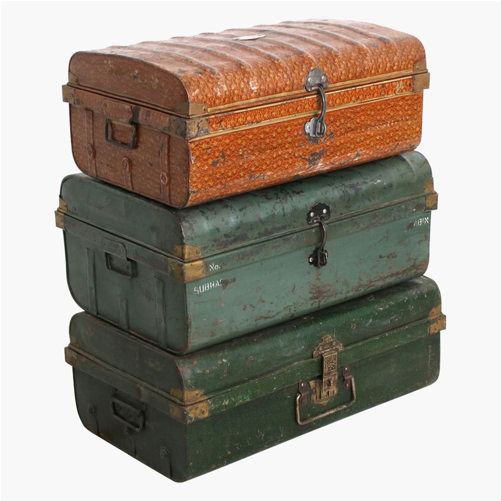 Decorative objects - Iron trunks - RAW MATERIALS