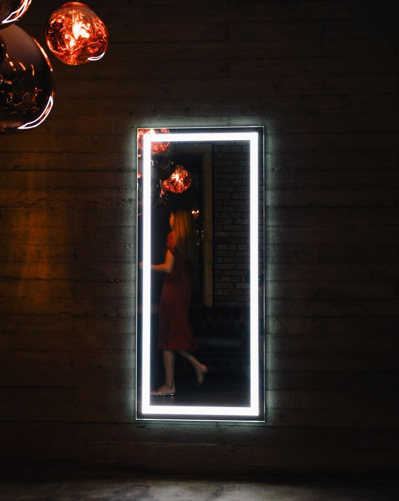 Miroirs - ALEXA- led miroir rectangulaire classique - O'VIRRO