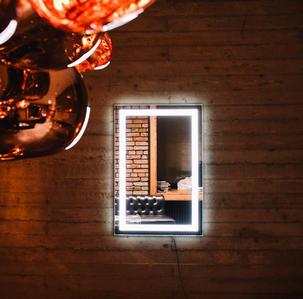 Miroirs - ALEXA- led miroir rectangulaire classique - O'VIRRO