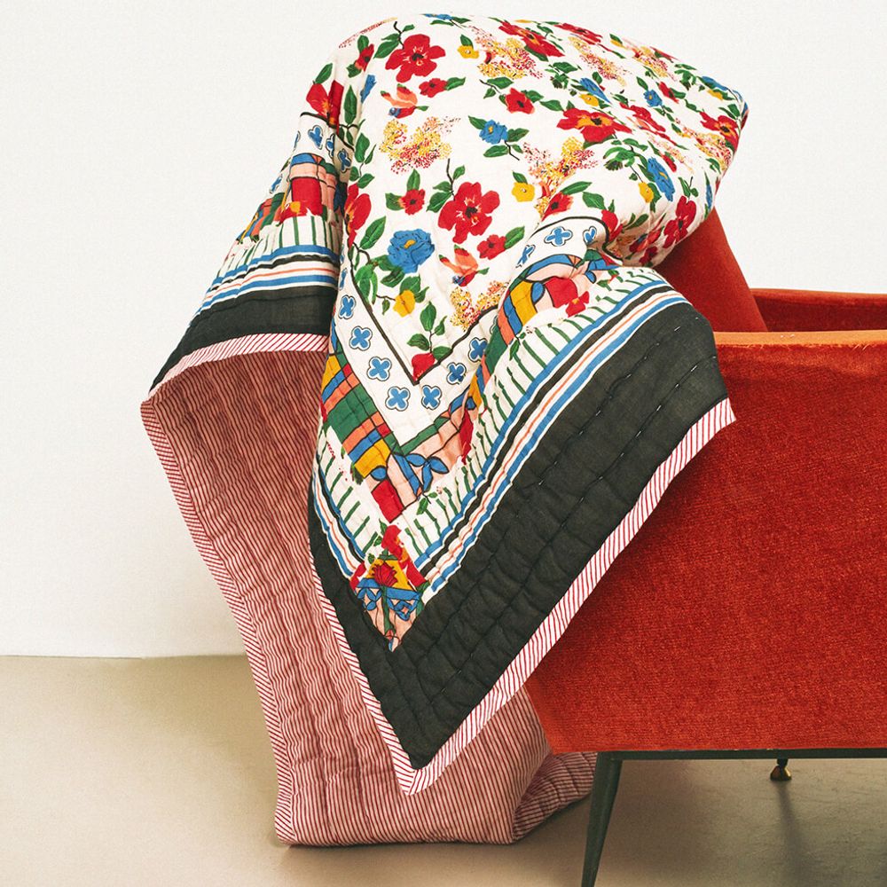 Throw blankets - Reversible quilted bedspread with edging - LUCAS DU TERTRE