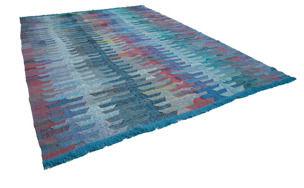 Tapis contemporains - One of a kind Unraveled Chaput Kilim - AGACAN CARPETS