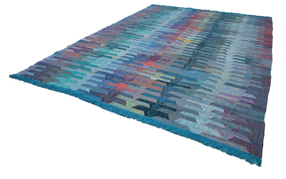 Tapis contemporains - One of a kind Unraveled Chaput Kilim - AGACAN CARPETS