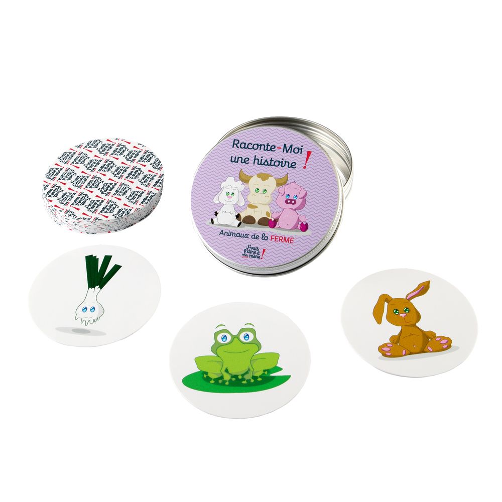 Children's games - Tell me a story “Wild Animals”, washable and tear-proof card games - J'VAIS L'DIRE À MA MÈRE !