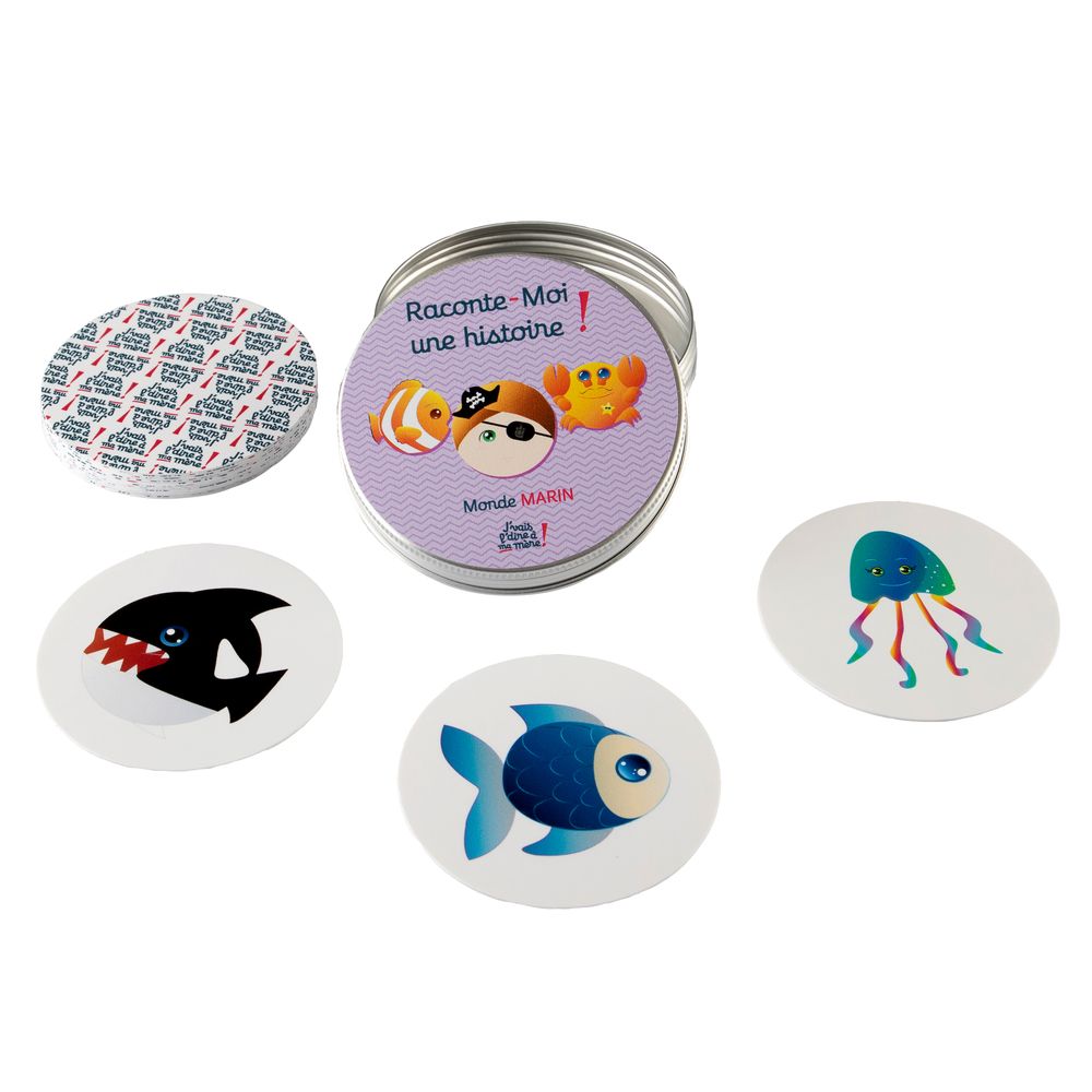 Children's games - Tell me a story “Wild Animals”, washable and tear-proof card games - J'VAIS L'DIRE À MA MÈRE !