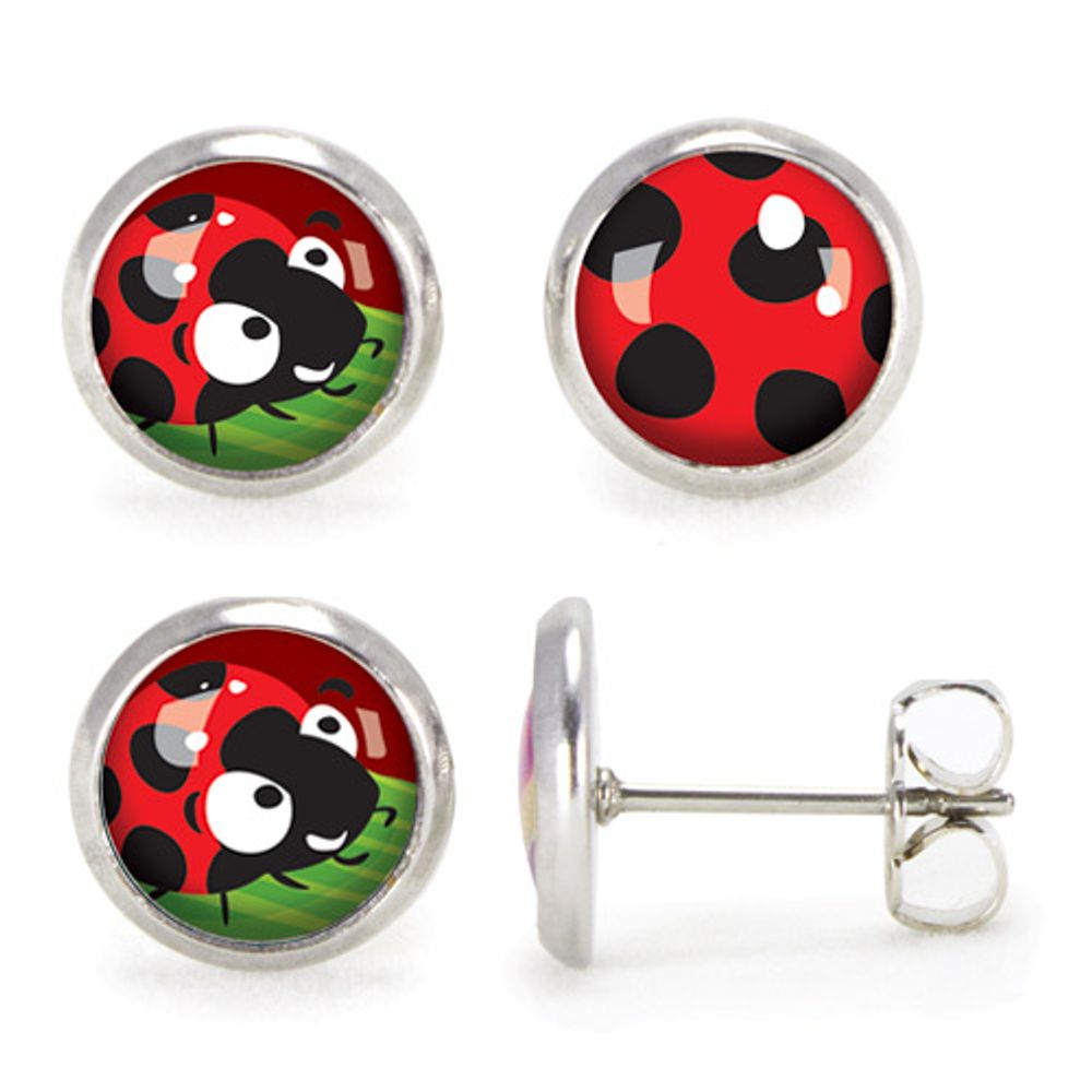 Jewelry - Ears Studs Les Minis Coccinelle / Pois - LES MINIS D'EMILIE