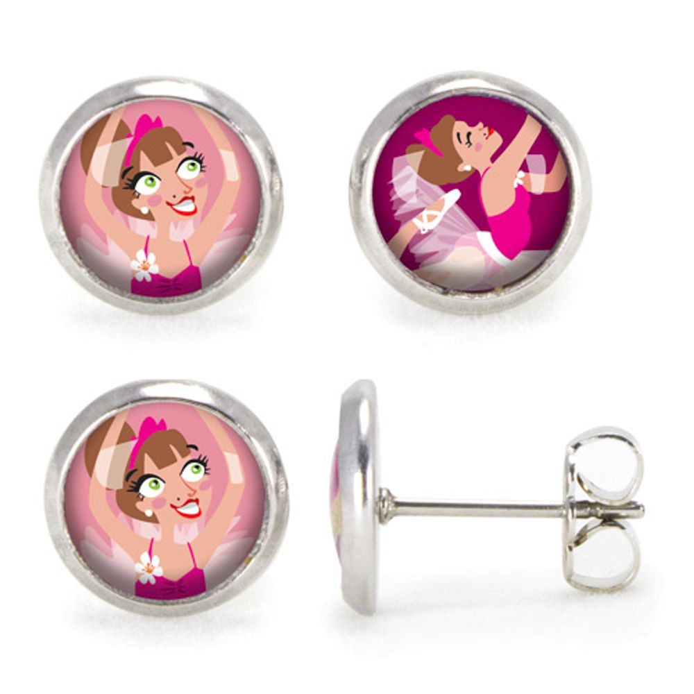 Jewelry - Ears Studs Les Minis Danseuse Ballerine - LES MINIS D'EMILIE