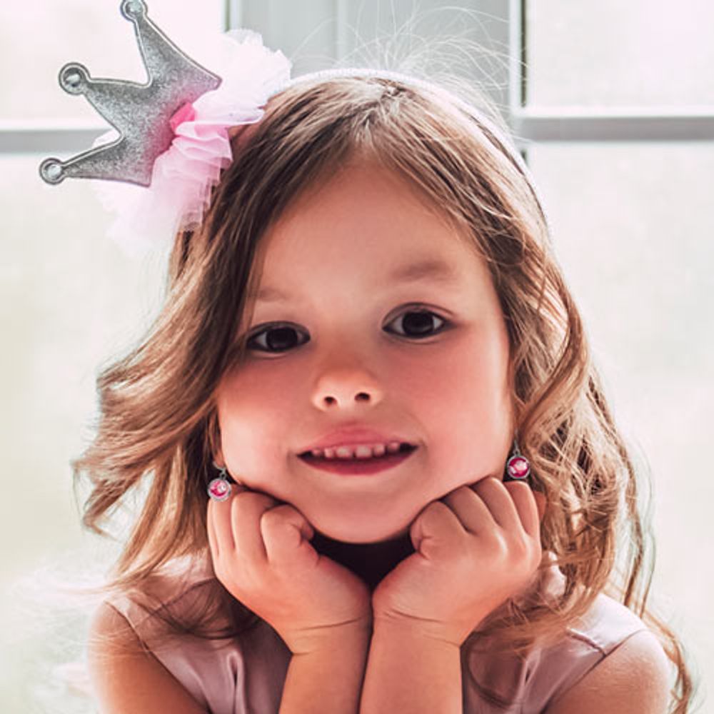 Accessoires enfants - Earrings Les Minis Paon / Plume de Paon - LES MINIS D'EMILIE