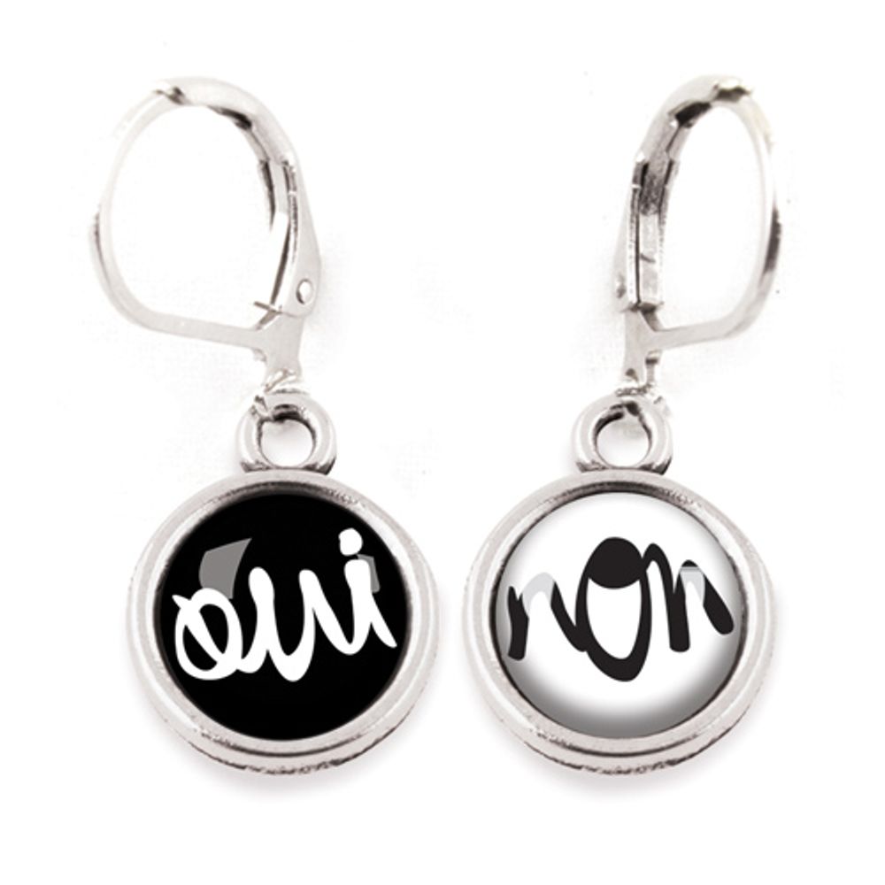 Bijoux - Earrings Les Minis Oui / Non - LES MINIS D'EMILIE
