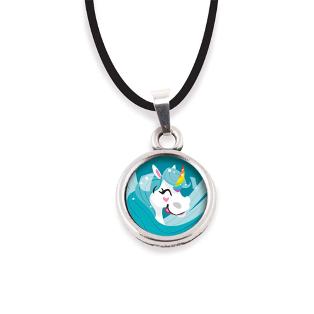 Bijoux - Necklace Les Minis Licorne Bleue - LES MINIS D'EMILIE