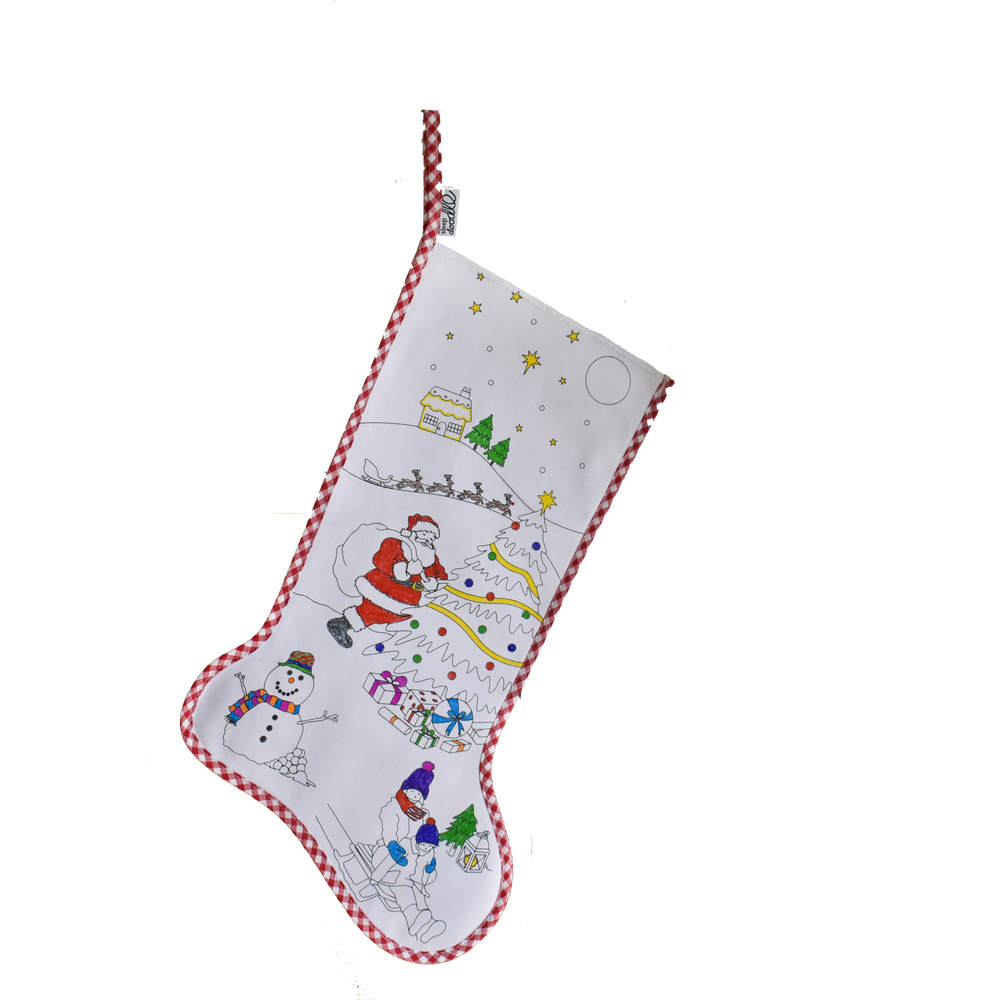 Couettes et oreillers - bas de Noël coloré - EATSLEEPDOODLE