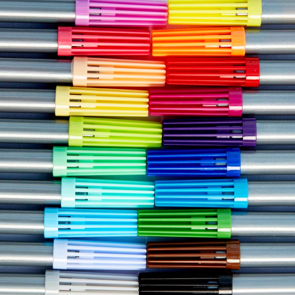 Papeterie bureau - set d'artiste de 20 marqueurs lavables - EATSLEEPDOODLE
