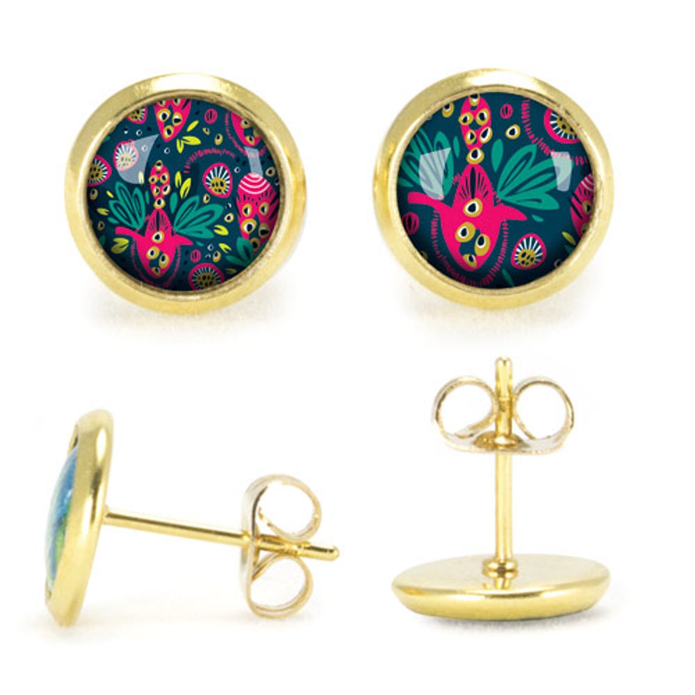 Jewelry - Ears studs Rio - Gold - LES JOLIES D'EMILIE