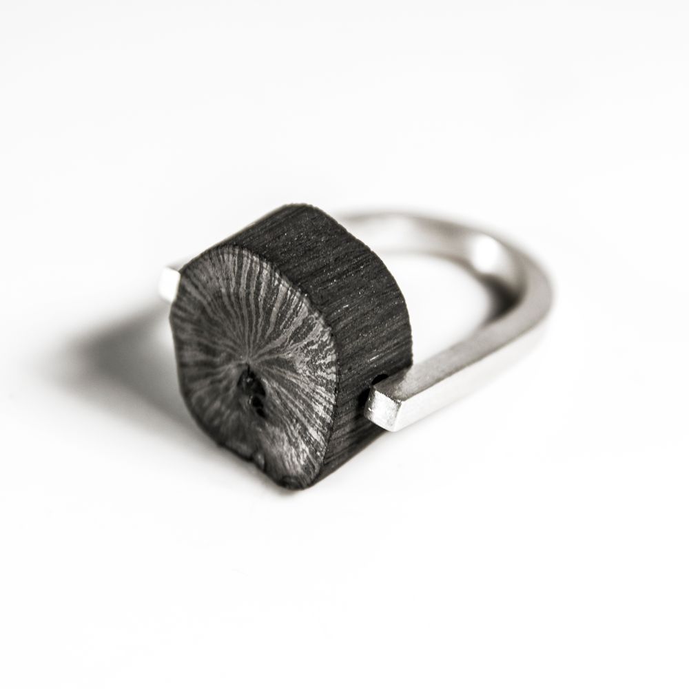 Bijoux - Bague et boucles d'oreilles KOMA - CHARCOAL ESKIMEÏT