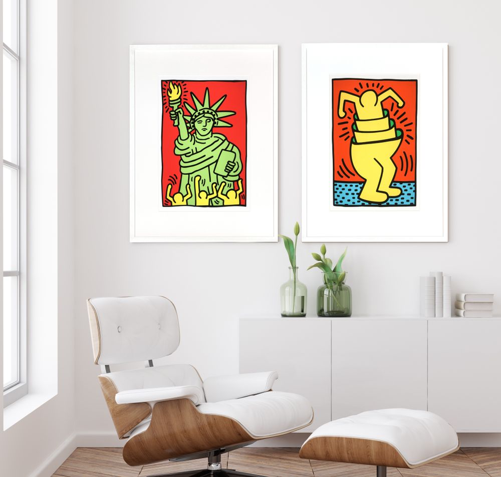 Cadres - Décoration murale. Keith Haring, 1986 - ABLO BLOMMAERT