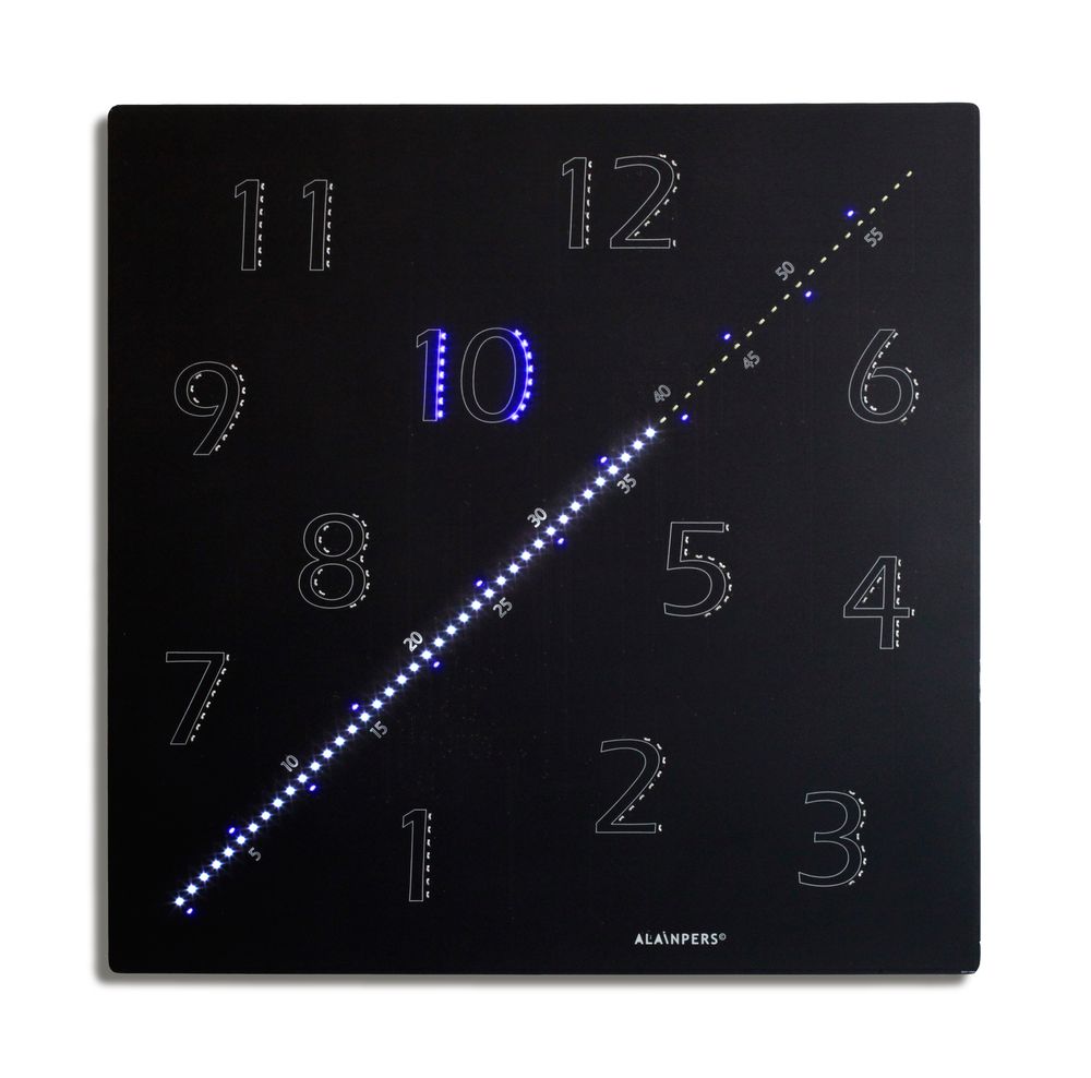 Clocks - DIAGONAL K BLUE - DIAGONAL BY ALAINPERS