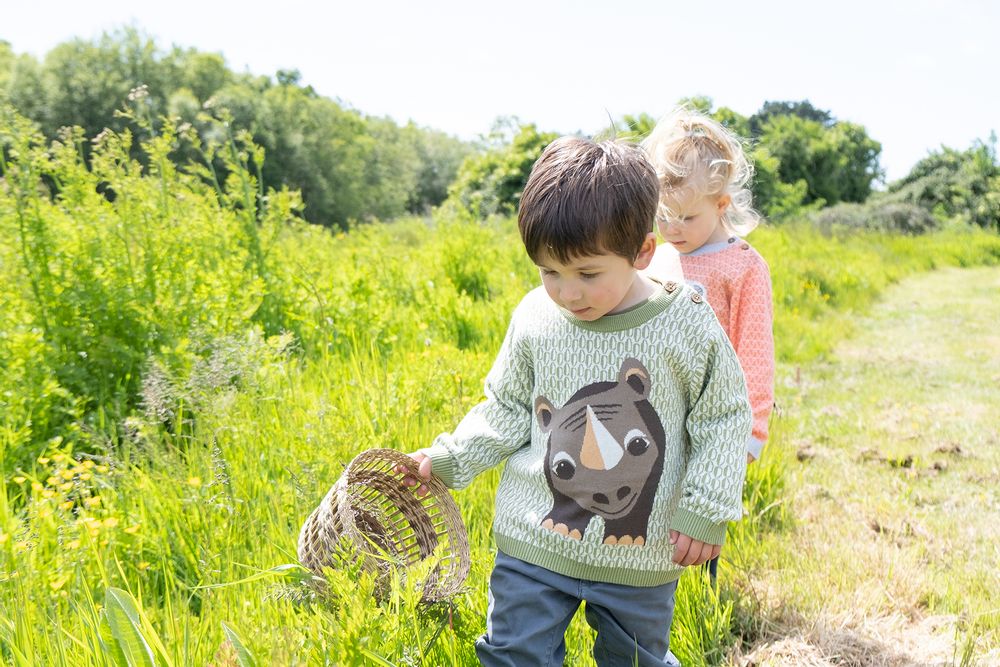 Children's apparel - Rhino knit sweater - COQ EN PATE