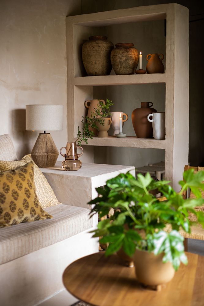 Desk lamps - Hemp rope lamp Ø30x50 cm  IL71048 - ANDREA HOUSE
