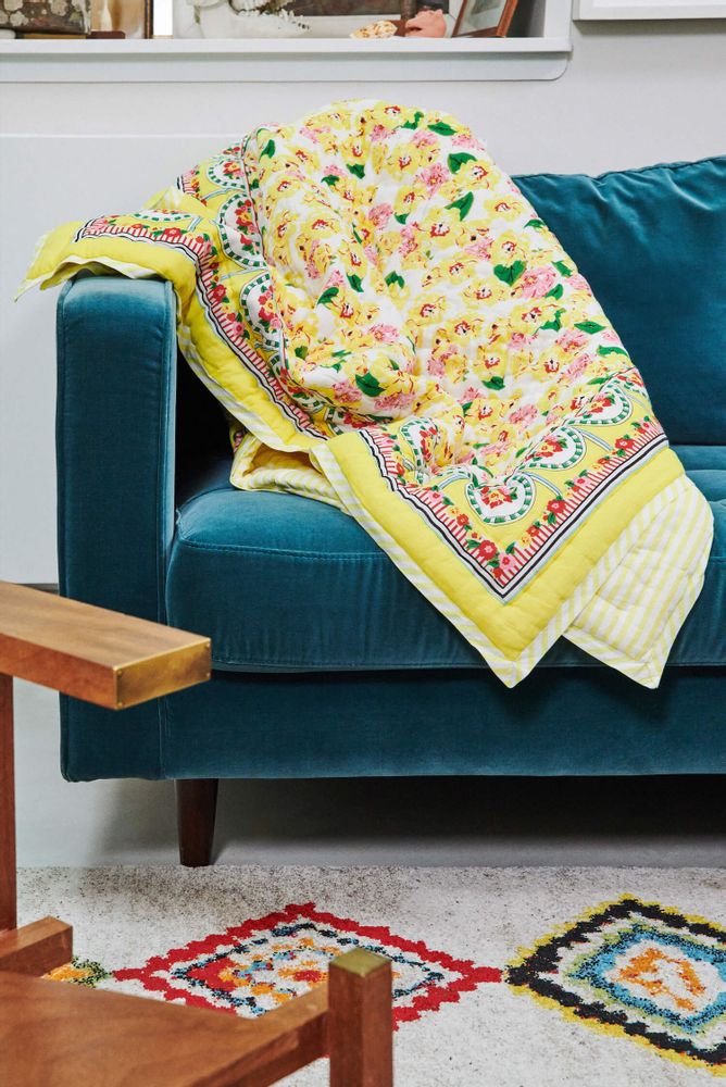 Throw blankets - Reversible quilted bedspread with edging - LUCAS DU TERTRE