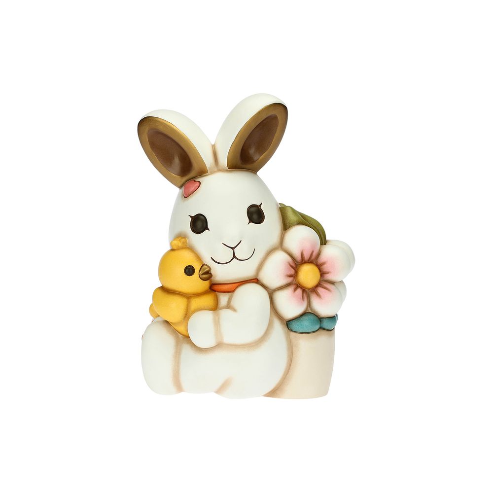 Gifts - Playful Joy bunny with chick and flower pot, maxi - THUN - LENET GROUP