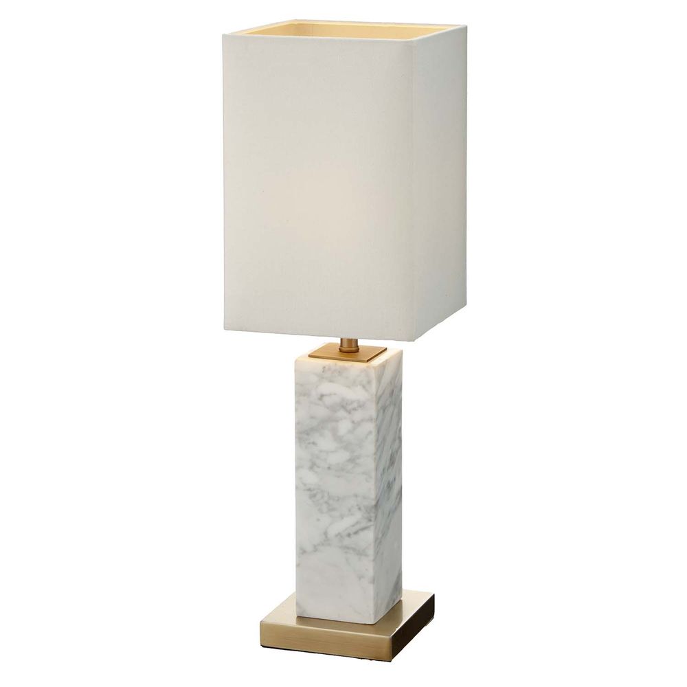 Table lamps - Micaela, Table Lamp, White Marble - RV ASTLEY LTD