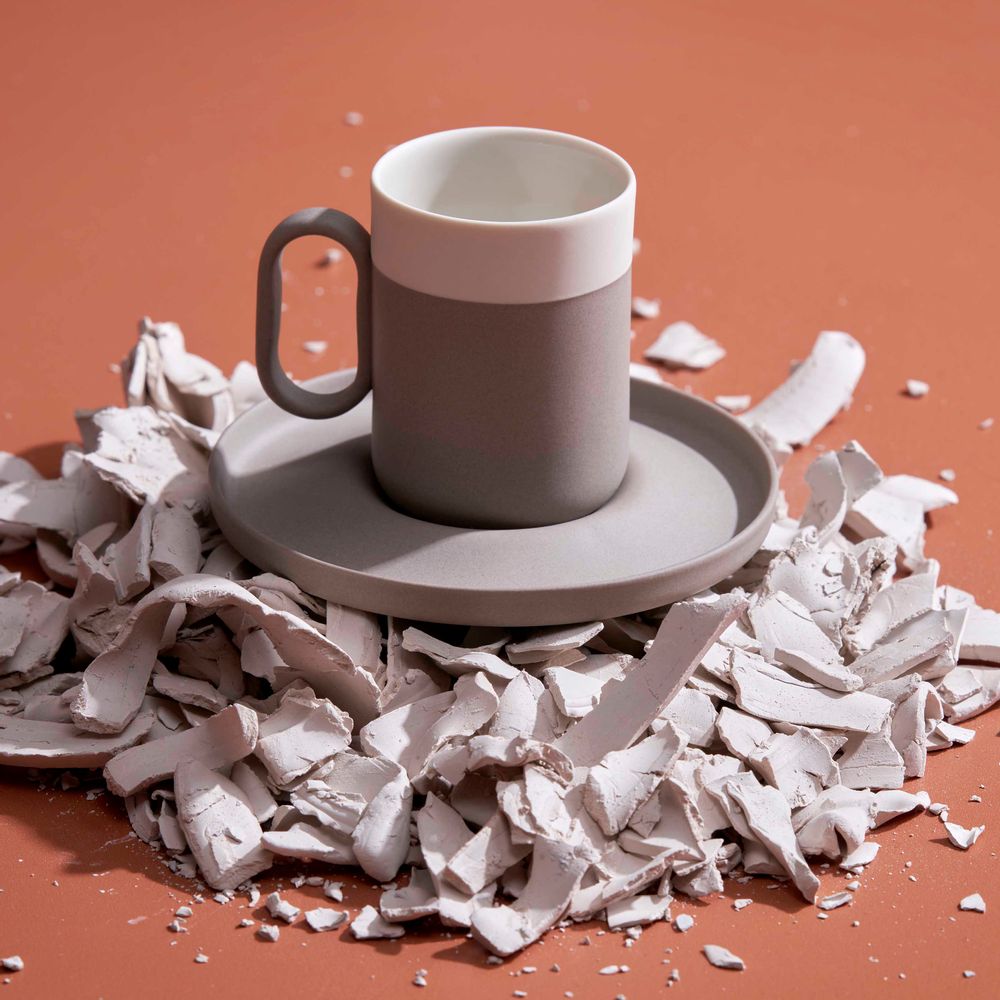Tasses et mugs - Tasse à expresso Capsule avec soucoupe - ESMA DEREBOY HANDMADE PORCELAIN