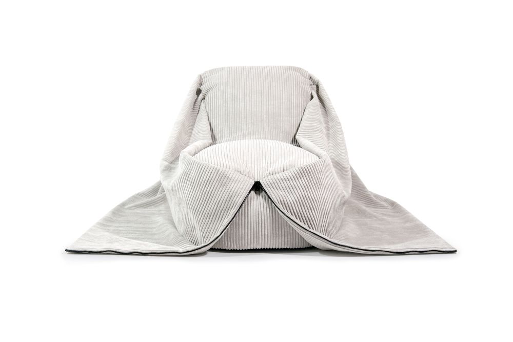 Canapés et fauteuils pour enfant - Bean bag Cocoon 120 Waves Mint - PUSKUPUSKU
