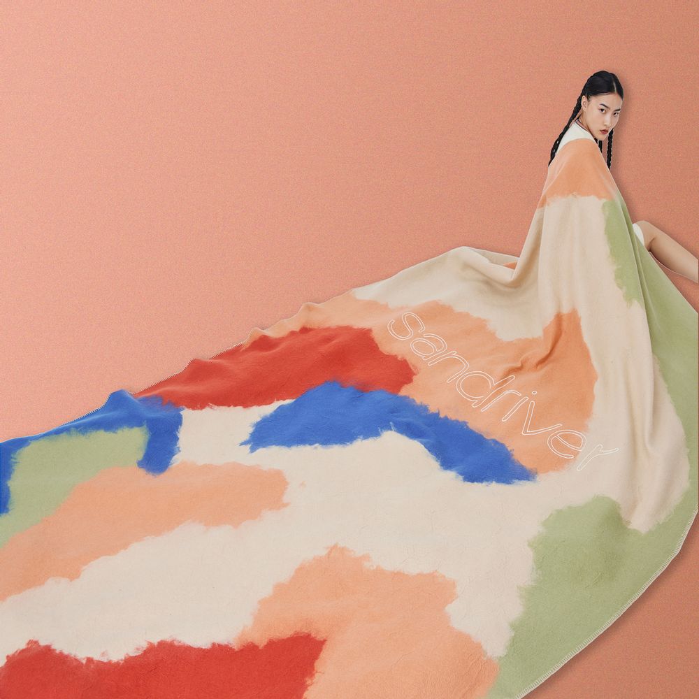 Throw blankets - MONGOLIA CLOUD Handcrafted cashmere felt blanket - SANDRIVER MONGOLIAN CASHMERE