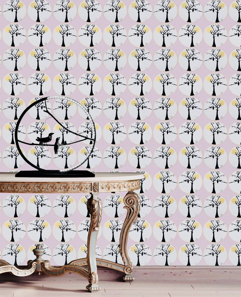 Decorative objects - “The Moon Tree” wallpaper in limited edition and signed by Oriana Fierro - ARTOO ATELIER